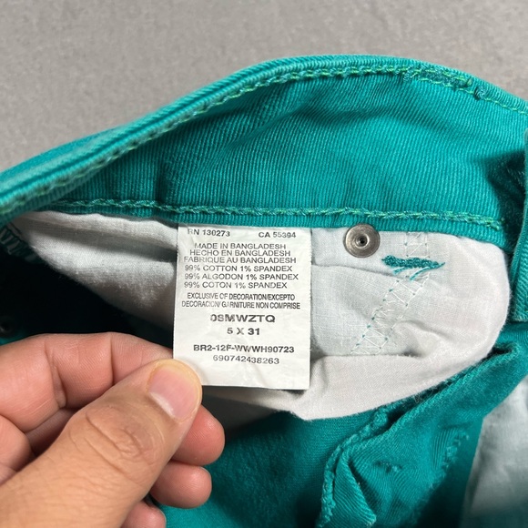 Wrangler Western custom teal denim jeans skirt women size 5 - Picture 5 of 8